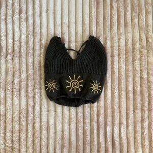 Brown Boho Tank Top with Gold Sun Design